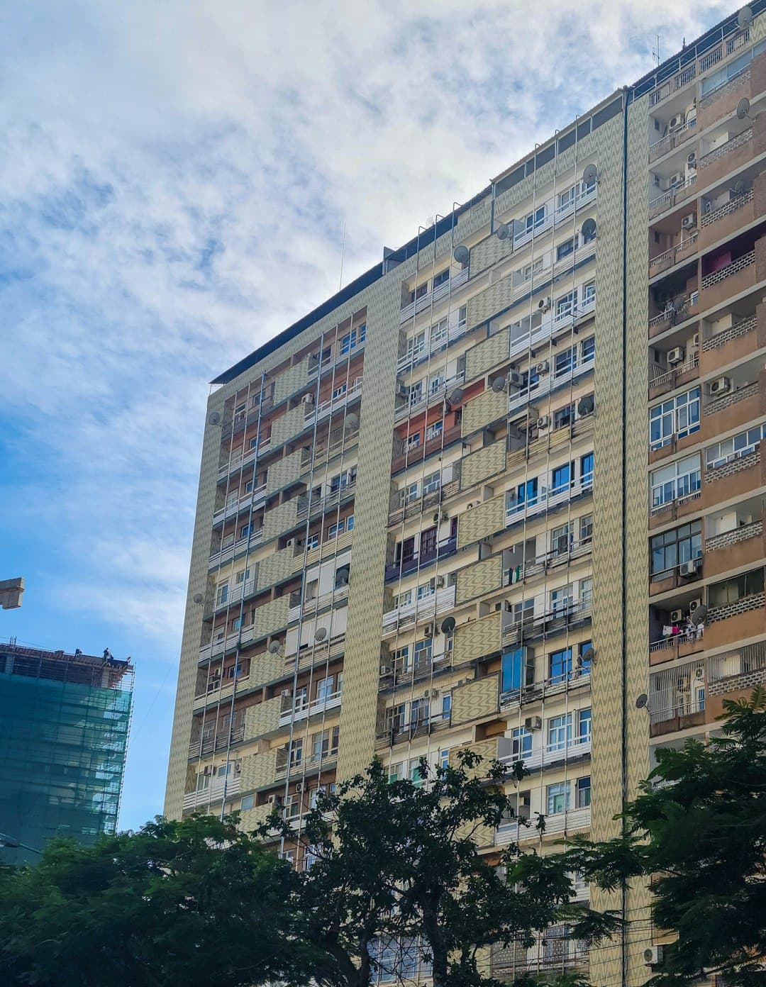 Modern apartment building